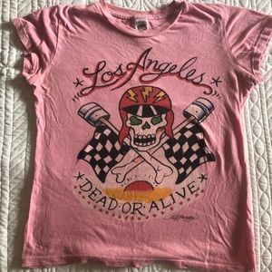 Ed Hardy Pink Shirt